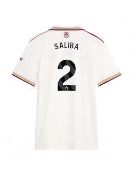 Billige Arsenal William Saliba #2 Tredjedrakt Dame 2025-26 Kortermet